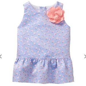 Janie and Jack floral peplum top